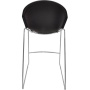 Барный стул ITALSEAT Smile-Bar черный пластиковый, цвет Nero