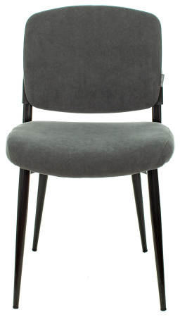 Стул для кухни Бюрократ KF-8 серый Alfa 44 металл черный на ножках (KF-8/FABRIC/GREY)