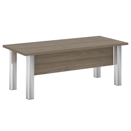 Стол руководителя M-LT.D-20.1 Вяз/Нерж. сталь 2000*900*750