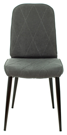 Стул для кухни Бюрократ KF-3 серый Alfa 44 металл черный на ножках (KF-3/ALFA44)