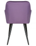 Стул для кухни DOBRIN ROBERT, черные матовые ножки, велюр V108-45 Темно-фиолетовый