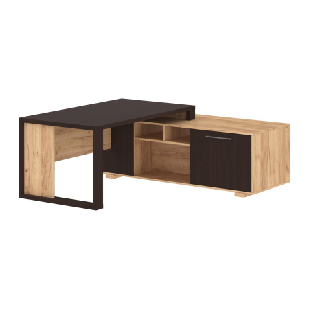 Стол руководителя с тумбой ACT 1918(R) Венге Магия/Дуб Бофорд