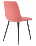 Стул для кухни DOBRIN ALEX, черные матовые ножки, розовая ткань (UF860-05B)