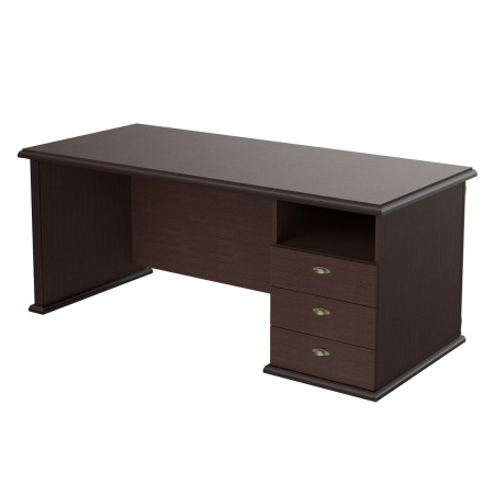 Стол руководителя однотумбовый RDT 188.A(R) Венге Магия 1800х800х750
