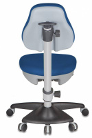 Кресло детское Бюрократ KD-2 синий TW-10 крестов. пластик