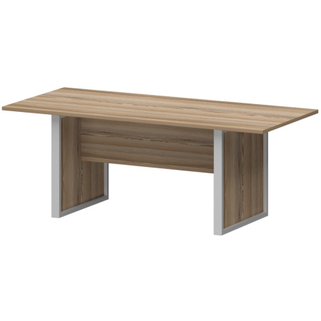 Стол заседаний НТМ-200.90 Дуб сафари/Металлик 2000x900x750