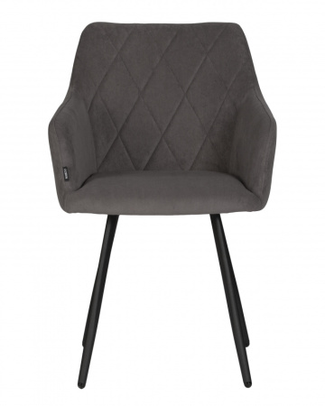 Стул для кухни DOBRIN ROBY, ЭМАЛЬ ЧЕРНЫЙ МУАР велюр Catania Chocolate
