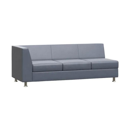 Секция с подлокотником трехместная правая Prime PR.SP-3(R)