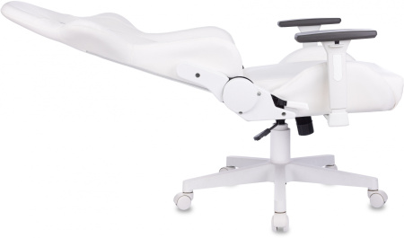 Кресло игровое Zombie Neo белый эко.кожа крестов. пластик пластик белый