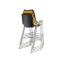 Барный стул ITALSEAT Race-Bar черный пластиковый, цвет Nero RAL 8022