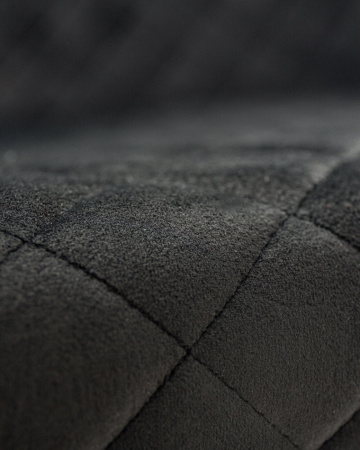 Стул для кухни DOBRIN RICHARD, черные матовые ножки, черный велюр (V108-77)