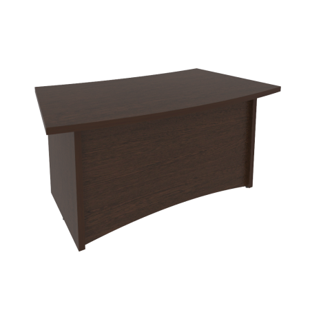 Стол руководителя криволинейный KSR-1 Венге 1600*920*765