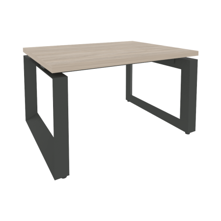 Стол журнальный на О-образном м/к O.MO-SJ-1 Дуб аттик/Антрацит металл 780*600*450