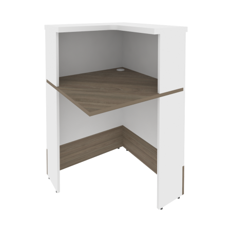 Style Угловой модуль правый Л.УМ-1 (R) Вяз/Белый 736*736*1156