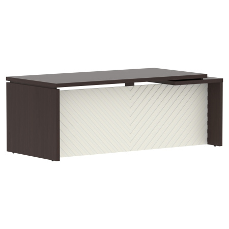 Стол руководителя TLCT 209(L) Венге Магия Z/Латте 2000х900х750