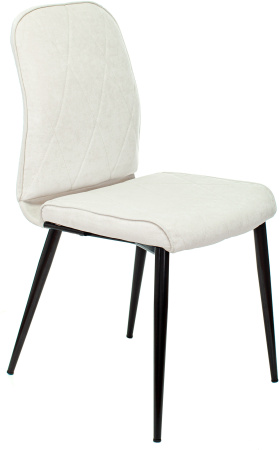 Стул для кухни Бюрократ KF-3_2 комплект 2шт молочный Velvet 20 металл черный на ножках (KF-3/VELV20_2)