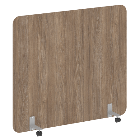 Перегородка на металлических опорах, на роликах DP.R-160-140 Дуб аризона/Серый металл