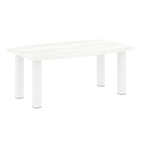 Стол переговорный LT.SP-3 Снежная патина/Белые опоры 1800*1100*750