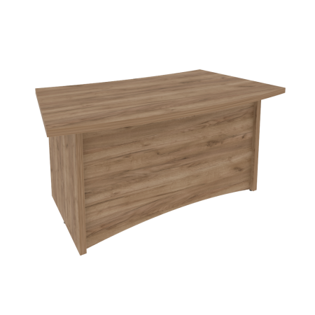 Стол руководителя криволинейный KSR-1 Дуб табак 1600*920*765