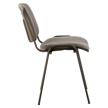 Стул офисный BRABIX "Iso CF-005", черный каркас, ткань серая, 531972