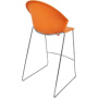 Барный стул ITALSEAT Smile-Bar оранжевый пластиковый, цвет Arancio RAL 2003