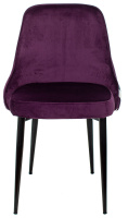 Стул для кухни Бюрократ KF-5 фиолетовый зигзаг металл черный на ножках (KF-5/ZIG/VIOLET)