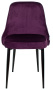 Стул для кухни Бюрократ KF-5 фиолетовый зигзаг металл черный на ножках (KF-5/ZIG/VIOLET)