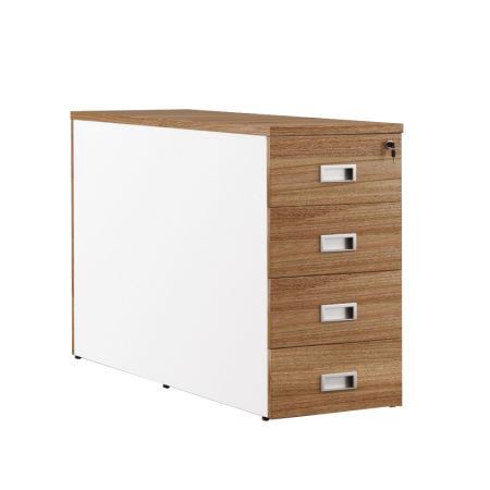 Тумба приставная для сдвоенной столешницы, 4 ящика TES28431231