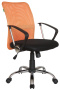 Кресло Smart m RCH 8075 Чёрная ткань/Оранжевая сетка (DW-05)