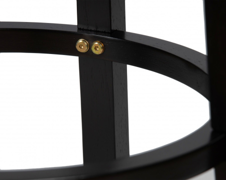 Круглый барный табурет DOBRIN BOB BAR, капучино, черный Круглый барный табурет DOBRIN BOB BAR, капучино, черный