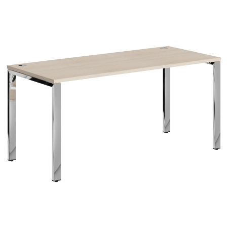 Стол прямой XGST 167.1 Бук Тиара/Нержавеющая сталь