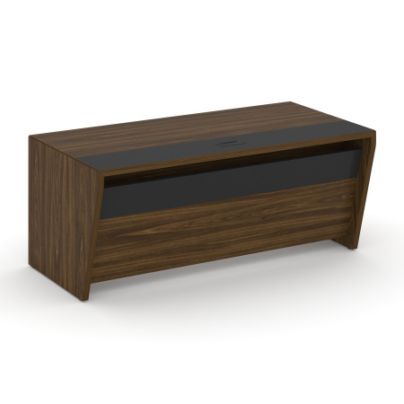 Стол руководителя прямой без тумбы COR.SR-18 Орех лоренцо/Графит