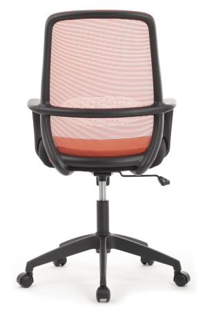 Кресло Fast W-207 Чёрный пластик/Оранжевая сетка 60-62-97*105