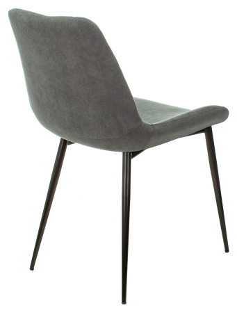 Стул для кухни Бюрократ KF-6 серый металл черный на ножках (KF-6/ALFA44)