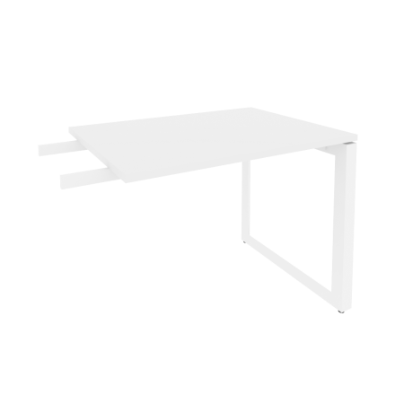 Брифинг-приставка на О-образном м/к O.MO-BR-9 Белый бриллиант/Белый металл 980*720*750
