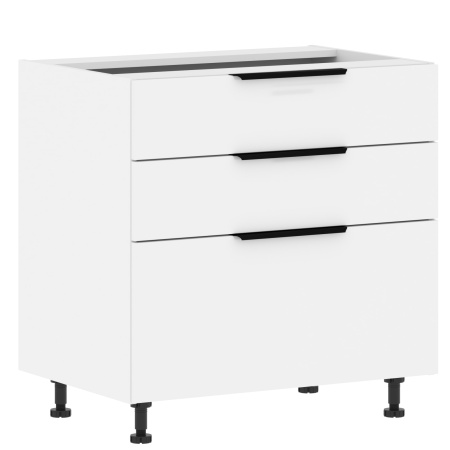 Шкаф напольный с ящиками MOB 8082.2P Белая эмаль/Белый 800х560х820 IBIZA Шкаф напольный с ящиками MOB 8082.2P Белая эмаль/Белый 800х560х820 IBIZA