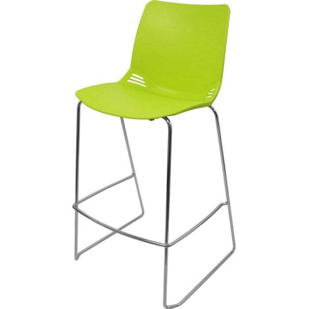 Барный стул ITALSEAT Race-Bar салатовый пластиковый, цвет Verde 736