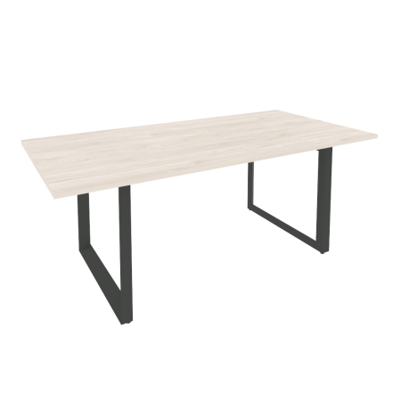 Стол переговорный на О-образном м/к O.MO-PRG-19 Денвер светлый/Антрацит металл 1980*980*750