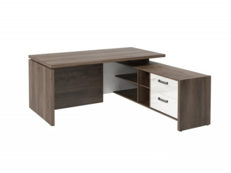 Стол FB-117R.GG правый. Фурнитура ЧЕРНАЯ. Размер: 1700*1800*750 мм