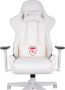 Кресло игровое Zombie Neo белый эко.кожа крестов. пластик пластик белый