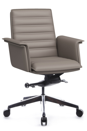 Кресло Rubens-M В1819-2 Светло-серый натуральная кожа 68*68*98-104