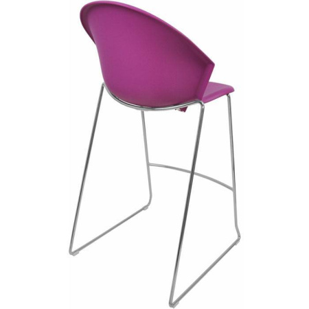 Барный стул ITALSEAT Smile-Bar сиреневый пластиковый, цвет Viola 145