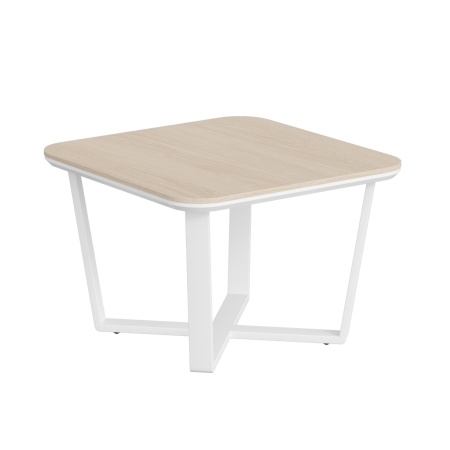 Стол журнальный СФ-571608.1 Дуб светлый/Белый премиум