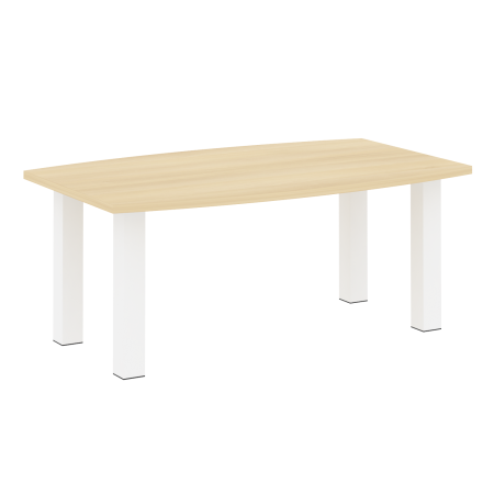 Стол переговорный LT.SP-3 Акация/Белые опоры 1800*1100*750