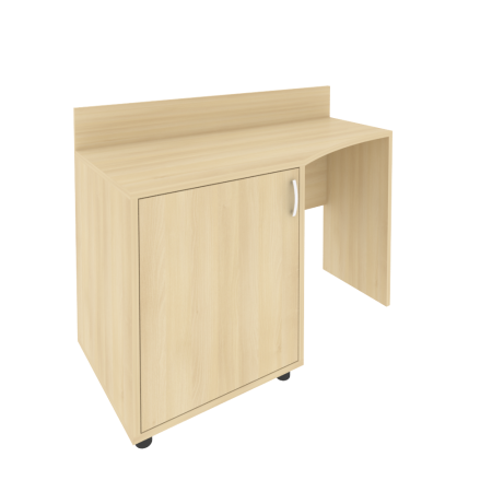 Light Стол (узкий) с тумбой и бортиком С-СТУ-120 (L) Акация 1200*550/400*750