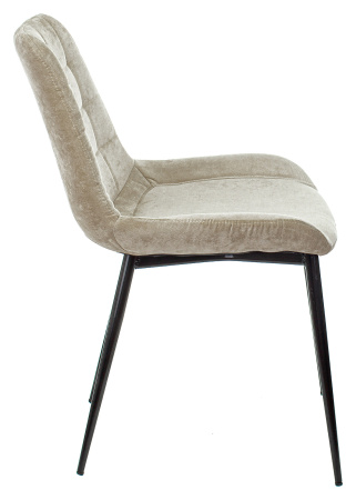 Стул для кухни Бюрократ KF-6 песочный Light 21 металл черный на ножках (KF-6/LT21)