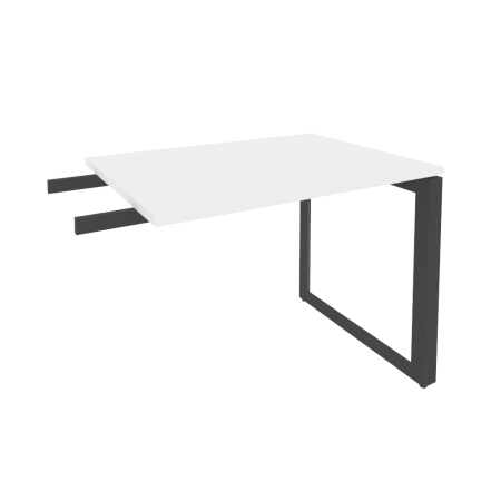 Брифинг-приставка на О-образном м/к O.MO-BR-9 Белый бриллиант/Антрацит металл 980*720*750