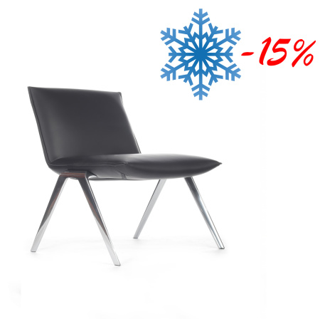 Кресло Essex F2313 Чёрное экокожа-микрофибра (NX9710)