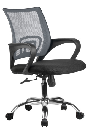 Кресло RCH 8085JE Серая сетка/Хром крестовина