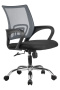 Кресло RCH 8085JE Серая сетка/Хром крестовина